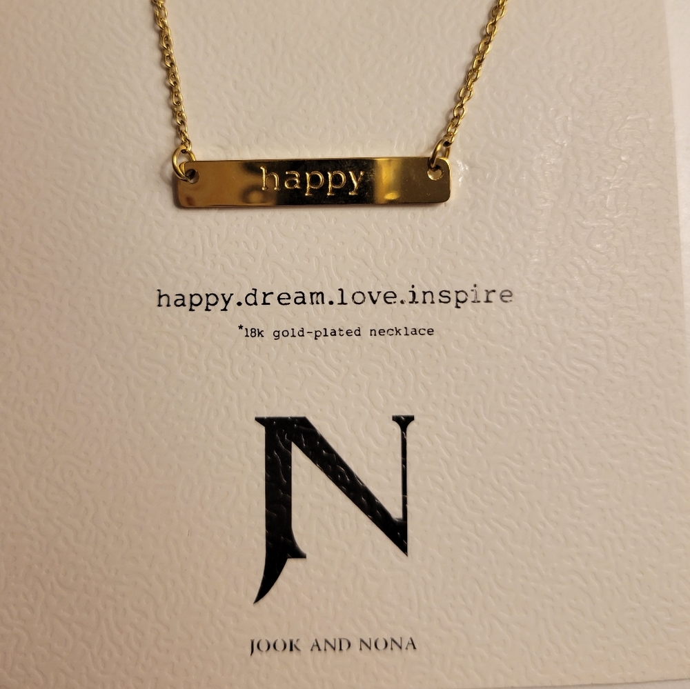 Jook and Nona Happy necklace